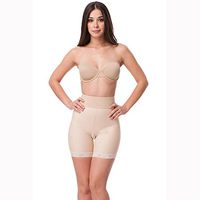 Isavela BE04 Stage 2 Open Buttock Enhancer Girdle-Mid Thigh-XS-Beige