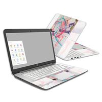 Mightyskins Skin Compatible with Hp Chromebook 14 (2014) - Damaged Horses | Protective, Durable, and Unique Vinyl Decal Wrap Cover | Easy to Apply, Remove, and Change Styles | Made in The USA