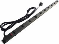 48" 20Amp 10 Outlet Metal Power Strip