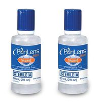 PuriLens Mini Preservative Free Saline Two 2-fl. oz(60-mL) Bottles