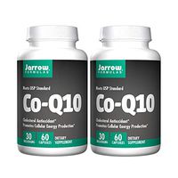Jarrow Formulas CoQ10 30 Milligrams - Cholesterol Antioxidant Promotes Cellular Energy Production Dietary Supplement - 60 Capsules (Pack of 2)