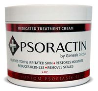 Psoractin Cream for Psoriasis Treatment - Organic Formula Provides Instant Relief, Moisture, and Lasting Protection for Itchy, Dry, Irritated, or Scaling Skin (4.0 oz)