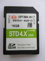 4U510 2015 2016 KIA OPTIMA HEV Navigation MAP Sd Card ,GPS, U.S.A OEM PART # 96554-4U510 ,16GB 3.X USA