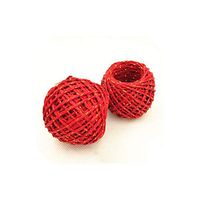 20M 4Colors Natural Paper Rope Gift Box String Rope Floral Craft Wedding Birthday Party Tags Wrap Decoration Party Supplies Gift,Red