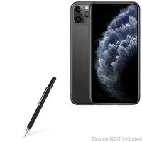 Apple iPhone 11 Pro Max Stylus Pen, BoxWave [FineTouch Capacitive Stylus] Super Precise Stylus Pen for Apple iPhone 11 Pro Max - Jet Black