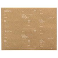 to and from Snowflake Kraft Christmas Gift Tags / 60 Holiday Gift Tags