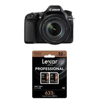 Canon EOS 80D Digital SLR Kit with EF-S 18-135mm Lens + Two 32 GB Memory Cards