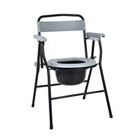 Toilet Seat, Home Mobile Toilet Elderly Pregnant Woman Sitting Chair Toilet Chair Folding Portable Toilet Stool