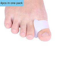 Gel Toe Separators,Toe Spreadors - Eagles Pack of 4 Single-Loop Bunion Correctors for Foot Bunion,Overlapping Toes,Hammer Toe,Hallux valgus Toe Drift Pain Relief