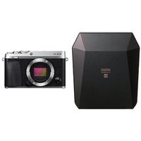 Fujifilm X-E3 Mirrorless Digital Camera (Body Only) - Silver + Fujifilm Instax Square SP-3 Black