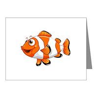 Note Card Happy Clown Fish