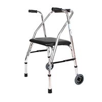 Disabled Walking Assists The Elderly with Armrests and Pulleys, Easy to Fold and Easy to Travel, Lightweight Aluminum Alloy, Suitable for Outdoor Sports, Supermarket