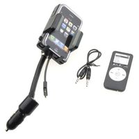 Lcd car fm transmitter/charger for apple ipod nano new