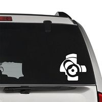 AK-47 Kalashnikov Bolt Face Russian Gun Assault Rifle REMOVABLE Vinyl Decal Sticker For Laptop Tablet Helmet Windows Wall Decor Car Truck Motorcycle - Size (05 Inch / 13 Cm Tall) - Color (Matte White)