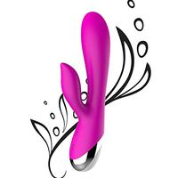 Massager 10x Powerful Extreme Power Multi-Speed Cordless USB Rechargeable Waterproof Handheld Body (Purple)