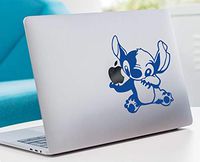Die-cut vinyl decal Stitch Experiment 626 Lilo & Stitch for Macbook Laptop (Blue, 5.25 inch)
