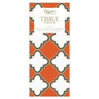 Caspari Casablanca Tissue Paper in Coral, 16 Sheets Included
