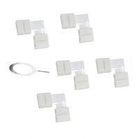 Cut-End Connector for Philips Hue Lightstrip Plus (5 Pack, White)