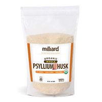 Milliard Organic Whole Psyllium Husk (24 Ounce / 1.5lb) Non-GMO and Gluten Free Fiber Support