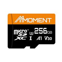 Moment 256GB MicroSDXC Up to 100 Mbps Read Speed, U3/UHS-I Class 10 Speed Rating, V30 Video Speed Class, A1 App Performance Class, 4K UltraHD Photo and Video Capable, Smartphone, Tablet and Cameras