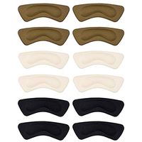 6 Pairs Heel Cushion Pads Shoe Heel Grips Liner Self-Adhesive Shoe Insoles Foot Care Protector for Loose Shoes/Shoes Too Big