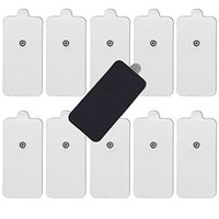 10 Pieces Large Electrodes Pads for TENS Unit, Reusable Self Adhesive Replacement Electrode Pads for EMS TENS Therapy Machine