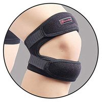Patella Knee Strap for Running,Adjustable Knee Stabilizing Brace Support for Tendonitis,Osgood schlatter,Arthritis, Meniscus, Tear,Runners,Chondromalacia,Injury Recovery,Sports (Black)