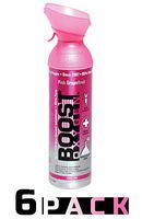 95% Pure Oxygen Supplement, Portable Canister of Clean Oxygen, Increases Endurance, Recovery, Mental Acuity and Performance (10 Liter Canisters, 6 Pack, Pink Grapefruit)