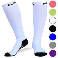 BLITZU Compression Socks 20-30mmHg for Men Women Recovery Running Travel Relief
