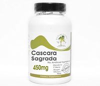 Cascara Sagrada 450mg ~ 100 Capsules - No Additives ~ Naturetition Supplements