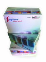 SurgiLance Blade Safety Lancet, 2.3mm, Blue, 100/bx
