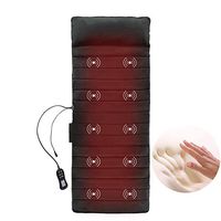 [2020 Upgraded] 1byone Massage Mat Memory Foam Full Body Massage Pad of 10 Vibration Motor Massagers with 2 Heating Pads, LCD Remote Control for Soothing & Pain Relief