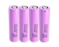 4 Pack of Authentic 35E, 3500mAh 3.7V 8A, Flat Top, 18mmX65mm-Battery, for Flashlight