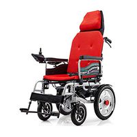 CYGGL Lightweight Electric Power Wheelchair, Foldable Power Compact Mobility Wheelchair, Portable Medical Scooter, Supports 120kg, Lithium Battery 20ah