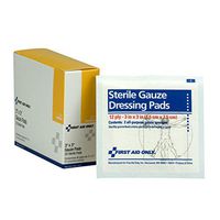 First Aid Only Gauze Dressing Pads, 10 Packs of 2 Gauzes, 20 Sterile Pads Total
