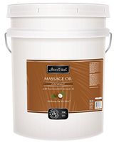 Bon Vital' Coconut Massage Oil Made with 100% Pure Fractionated Coconut Oil to Repair Dry Skin, Used by Massage Therapists and at-Home Use for Therapeutic Massages and Relaxation, 5 Gallon Pail