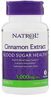 Natrol Cinnamon Extract 1000mg Tablets, 80-Count (Pack of 4)