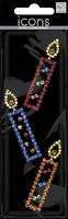Me & My Big Ideas 622338 Candle-Multi Rhinestone Word and Icon Stickers - 3 Pack