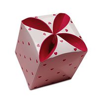 Heart Favor Containers 3-1/2" X 3 1/2" X 3 3/4" | Quantity: 50