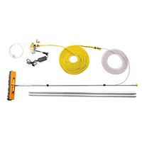 YXLONG Extension Pole Squeegee Window Washer Combo Telescopic Pole for Window Cleaning Includes 5 Sizes of Squeegee Blades Extension Pole for Cleaning Windows,7.5M