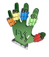 Finger Weights Original - Set of 5 - for Music Sports Gamers and Health Black or Multicolor Grip Strength Hand Grip Strengthener Speed Trainer (Multicolor)