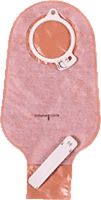 Coloplast Assura Two-Piece Drainable Pouch with Clip Closure 1/2" to 1-9/16" Stoma Opening, 9-3/4" L, 400mL, Medium, Opaque, Secure Locking System, Self-Adhesive Closing Clip, Soft Cloth on Front and Back, without Filter (Box of 10 Each)