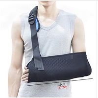 WRQ Arm Sling Unisex Immobilize & Stabilize The Injured Arm Pre/Post Surgery Aid Reduce Shoulder Pressure,Black,S