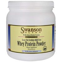 Swanson Grass-FedCertified rbgh-Free Strawberry Whey Protein Powder 14.8 Ounce (420 g) Pwdr
