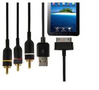 FYL USB TV/AV Video Audio RCA Composite Cable Cord for Samsung Galaxy Tab P1000