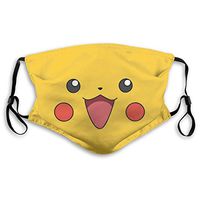 2 Pack Poke Pikachu Kawaii Face Non-Medical PM2.5 Ma-SKS with Replaceable Filter Elements