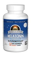 Source Naturals Sleep Science Melatonin Complex 3mg Orange Flavor Promotes Restful Sleep and Relaxation - Supports Natural Sleep/Wake Patterns and Rhythms - 50 Lozenges