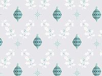 Christmas Cellophane Gift Wrap - 30" x 100' - Blue Ornaments