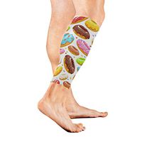 SLHFPX Leg Sleeve Coloful Donut Sweet Compression Socks Support Non Slip Calf Sleeves - Improve Circulation for Shin Splint, Calf Pain Recovery, Running, Cycling, Travel, Sports 1 Pair