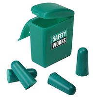 Safety Works 818074 Foam Ear Plugs with Case, 2-Pair